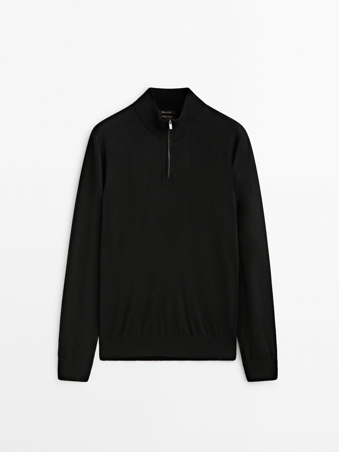 Wool blend mock neck sweater | Massimo Dutti (US)