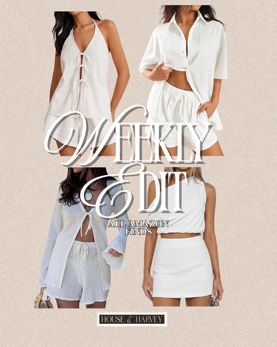 WEEKLY EDIT—this week it’s all about simplifying your palette as the weather warms up. Ivory, beige, soft white, and warm neutrals styled in breathable fabrics and easy silhouettes. I found some amazing pieces all from Amazon that are under $100 and embody this style vibe! I have some two piece sets that are so chic. All linked ⬆️

#ltkcreator #ltkfinds #ltkwatchnow #amazon #amazonfinds #spring #springoutfits #springfashion #chic #twopiecesets

#LTKootd #LTKgrwm #LTKSeasonal