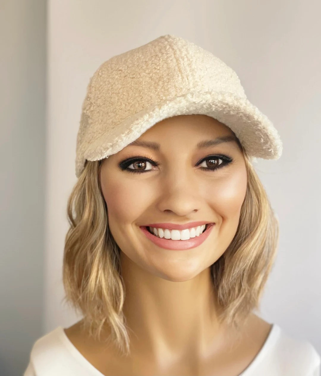 Teddy Baseball Cap With Short Beach Wave Hair Attached - Etsy Canada | Etsy (CAD)