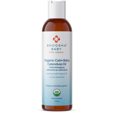 Shoosha Organic Calm Baby Calendula Oil Fragrance Free | Well.ca