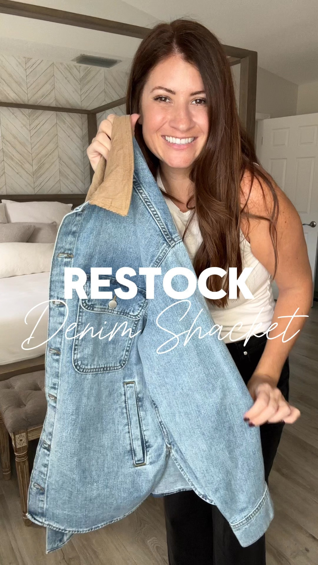 RESTOCK ALERT! 🚨🚨 Hurry, this cute denim shacket with a corduroy collar has finally been restocked! This will sell out again so if you’ve been eyeing it- here is your sign! 

Follow me for more affordable fashion and Target finds! 

Wearing a small! 

#LTKFindsUnder50 #LTKStyleTip #LTKOver40