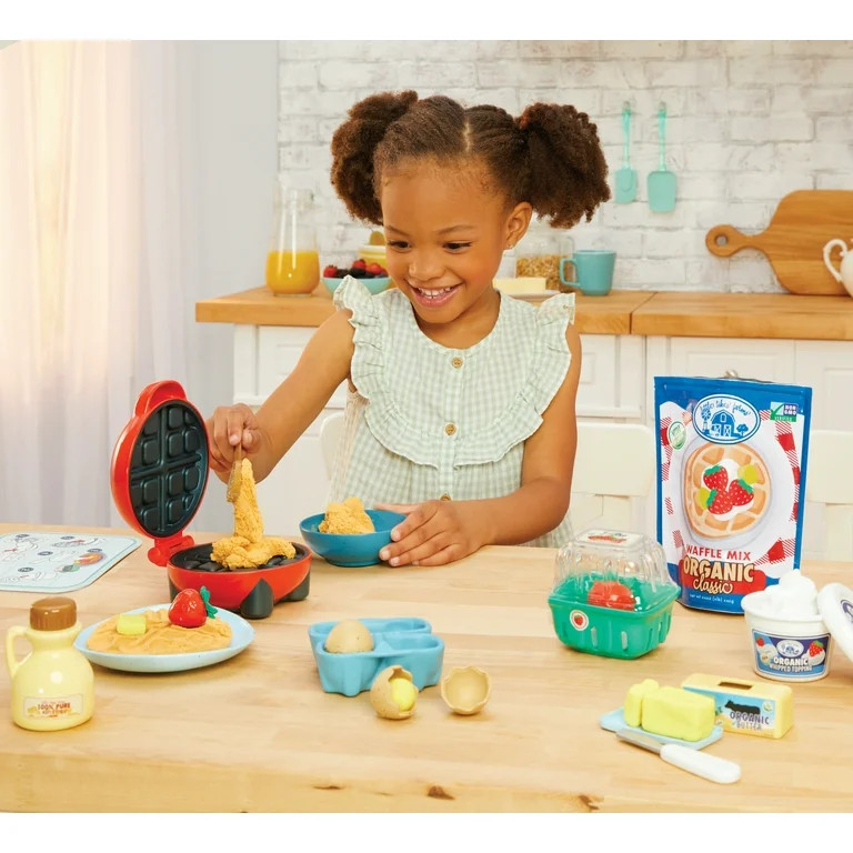 Little Tikes Creative Chefs Waffle Kit with Make-It Mix Play Sand, 18 Accessories, Ages 3+ | Walmart (US)