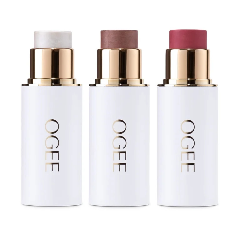 Ogee Face Stick Crystal Collection Trio - Contour Stick Makeup Collection - Certified Organic Con... | Walmart (US)