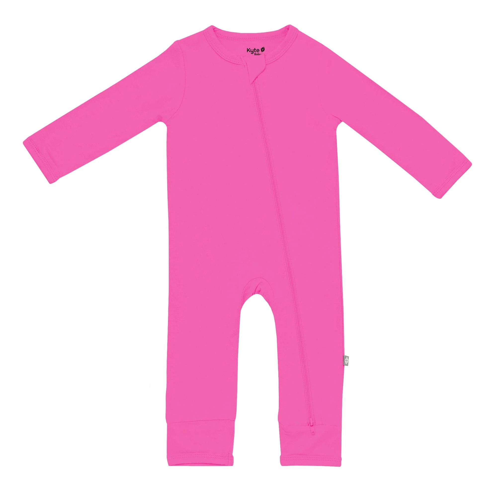 Zippered Romper in Raspberry | Kyte BABY