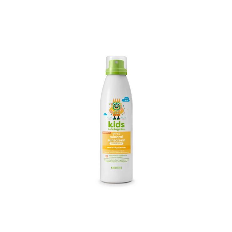 Babyganics Kids' Continuous Sunscreen Spray SPF 50 - 6 fl oz | Target