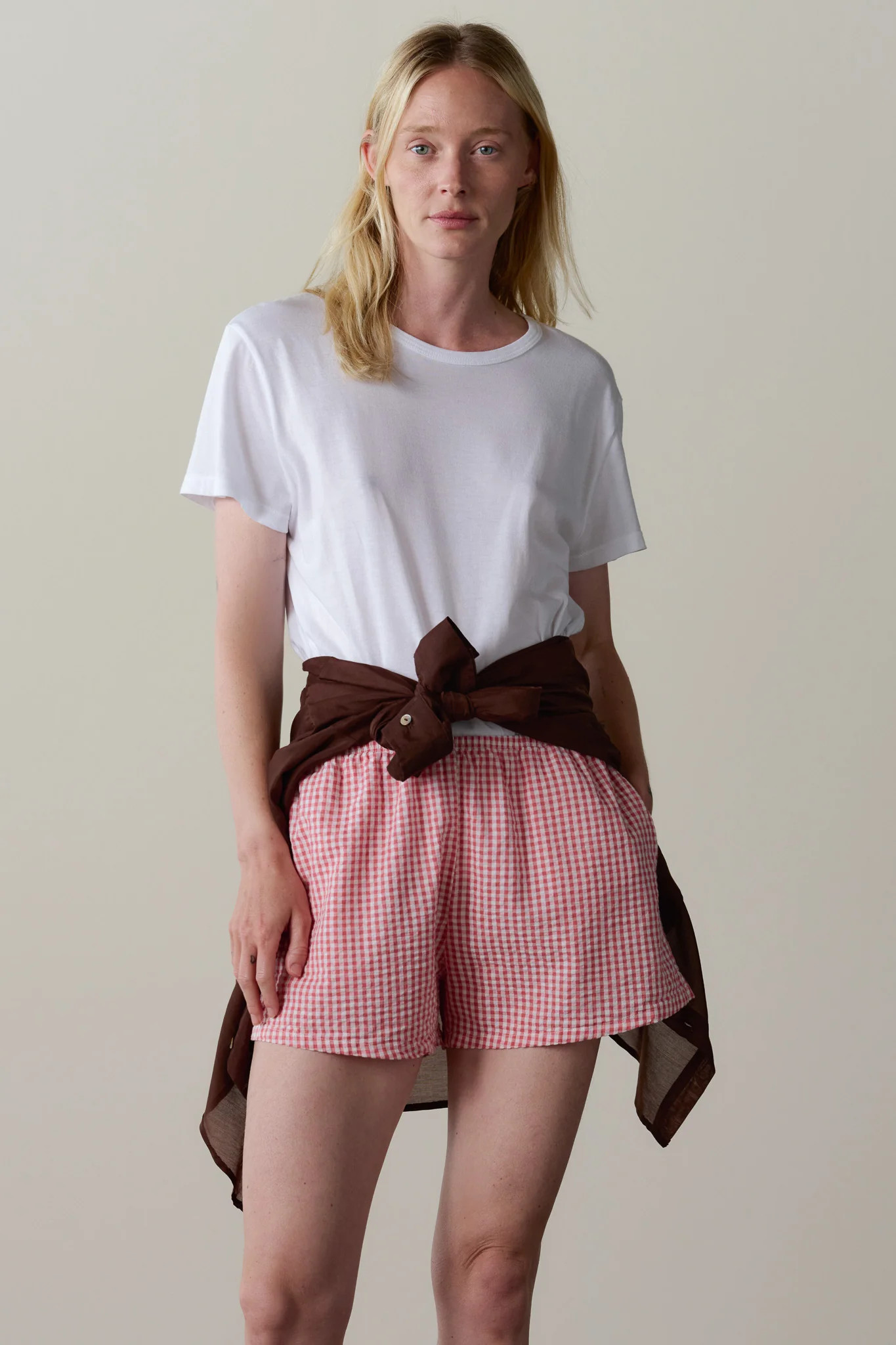 Jet Cotton Gingham Tap Short \u2013 DONNI. | Cotton Gingham | DONNI.