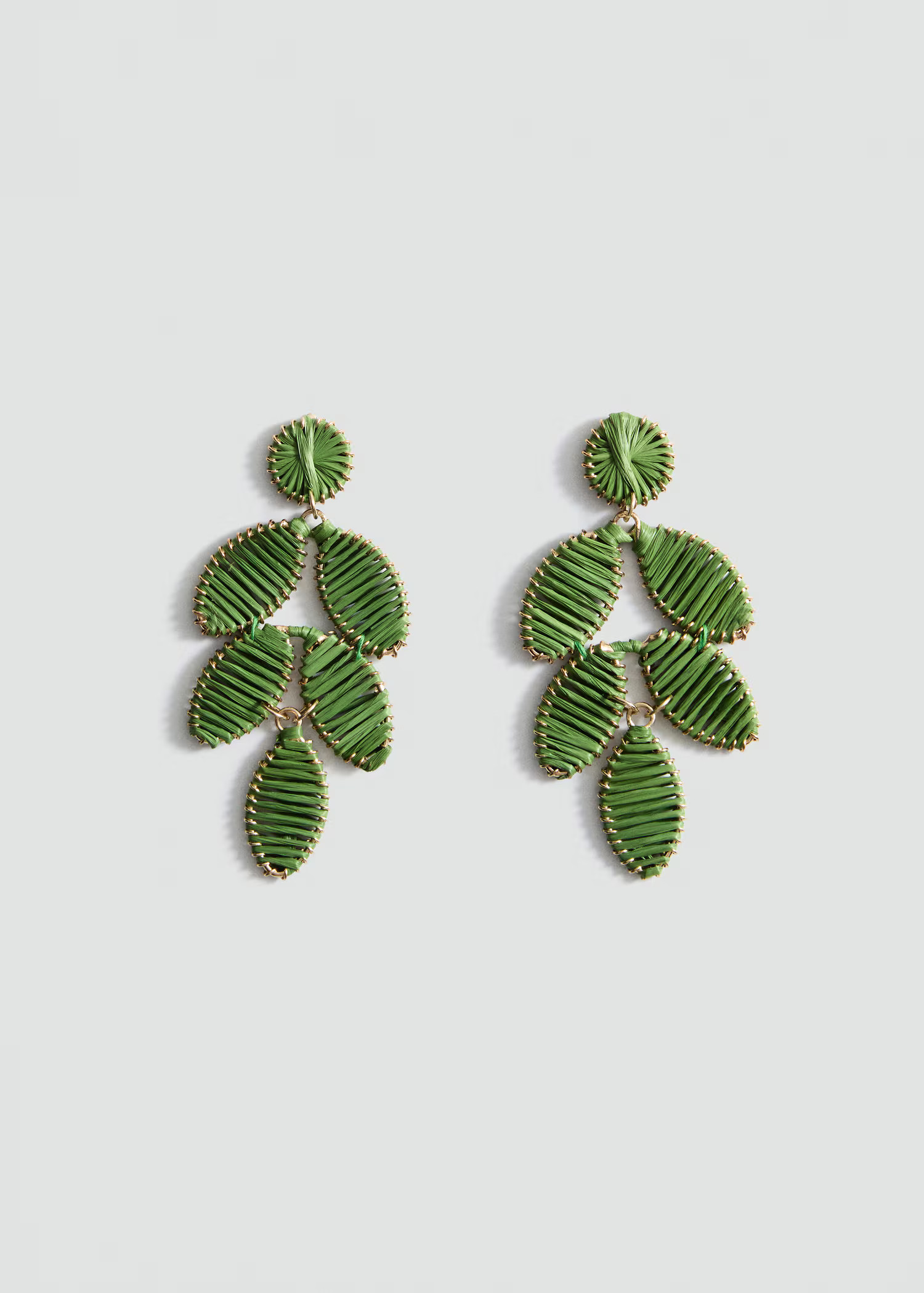 Long floral-design earrings - Women | MANGO USA | Mango (US/MX/AU)