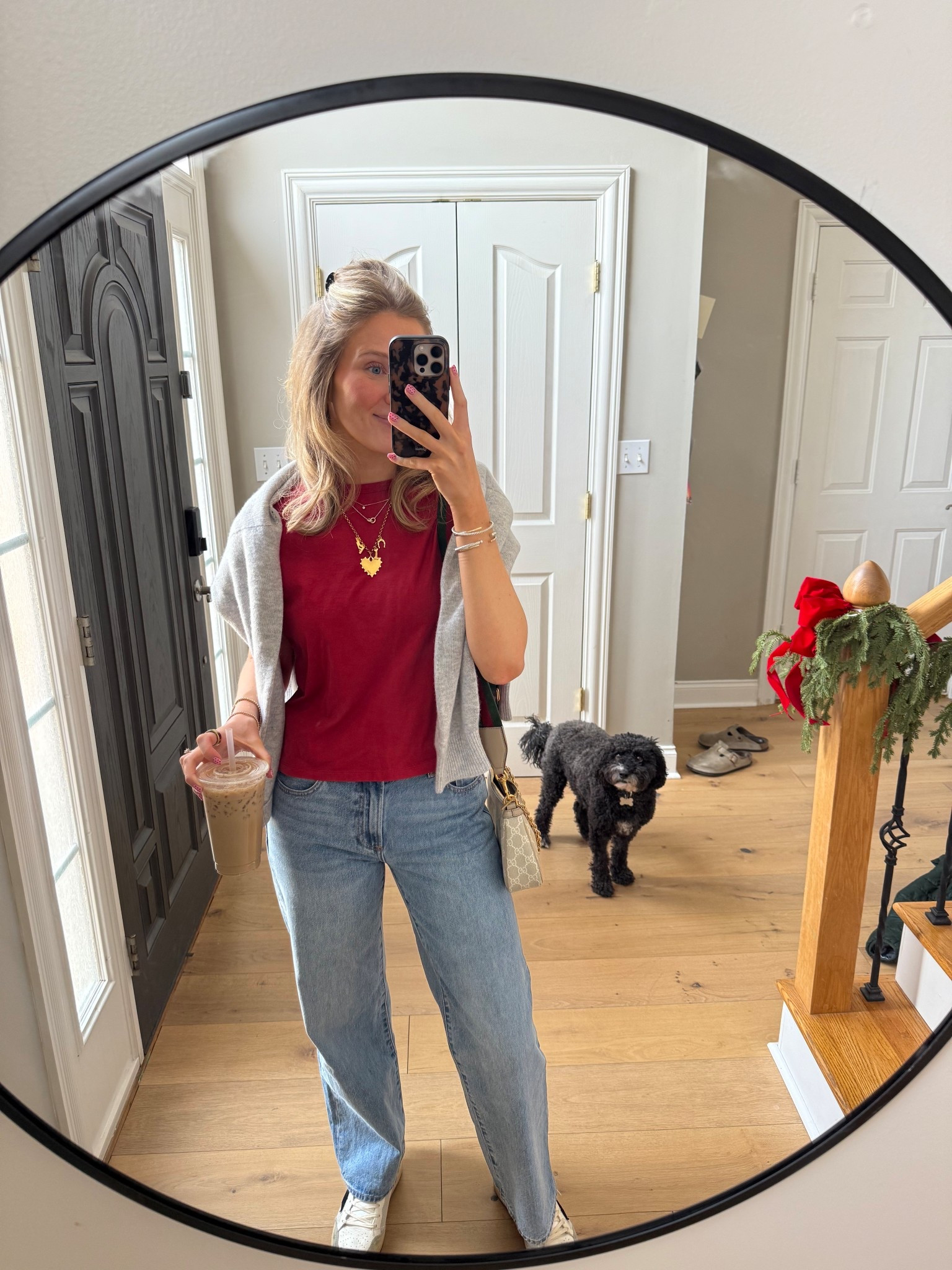 Casual errand outfit of the day! Perfect for transitioning from winter to spring! 

#LTKgrwm #LTKootd #LTKSeasonal