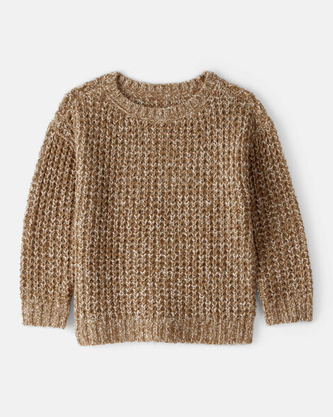 Toddler Boy Textured Sweater - Khaki | Carter's Inc