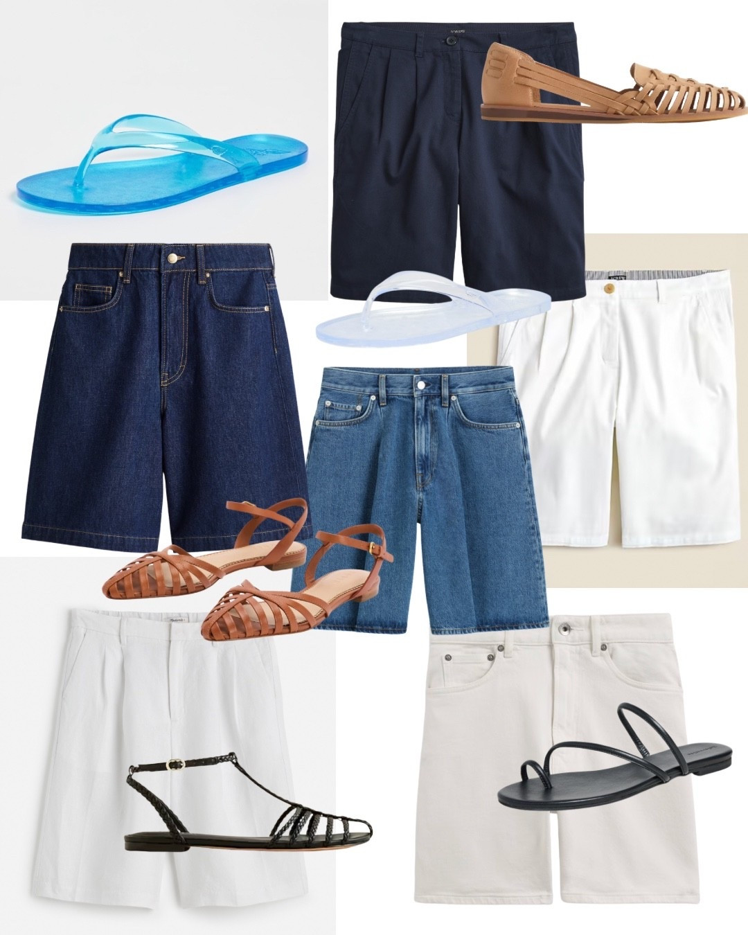Simple summer sandals and easy shorts are my favorite summer uniform! 