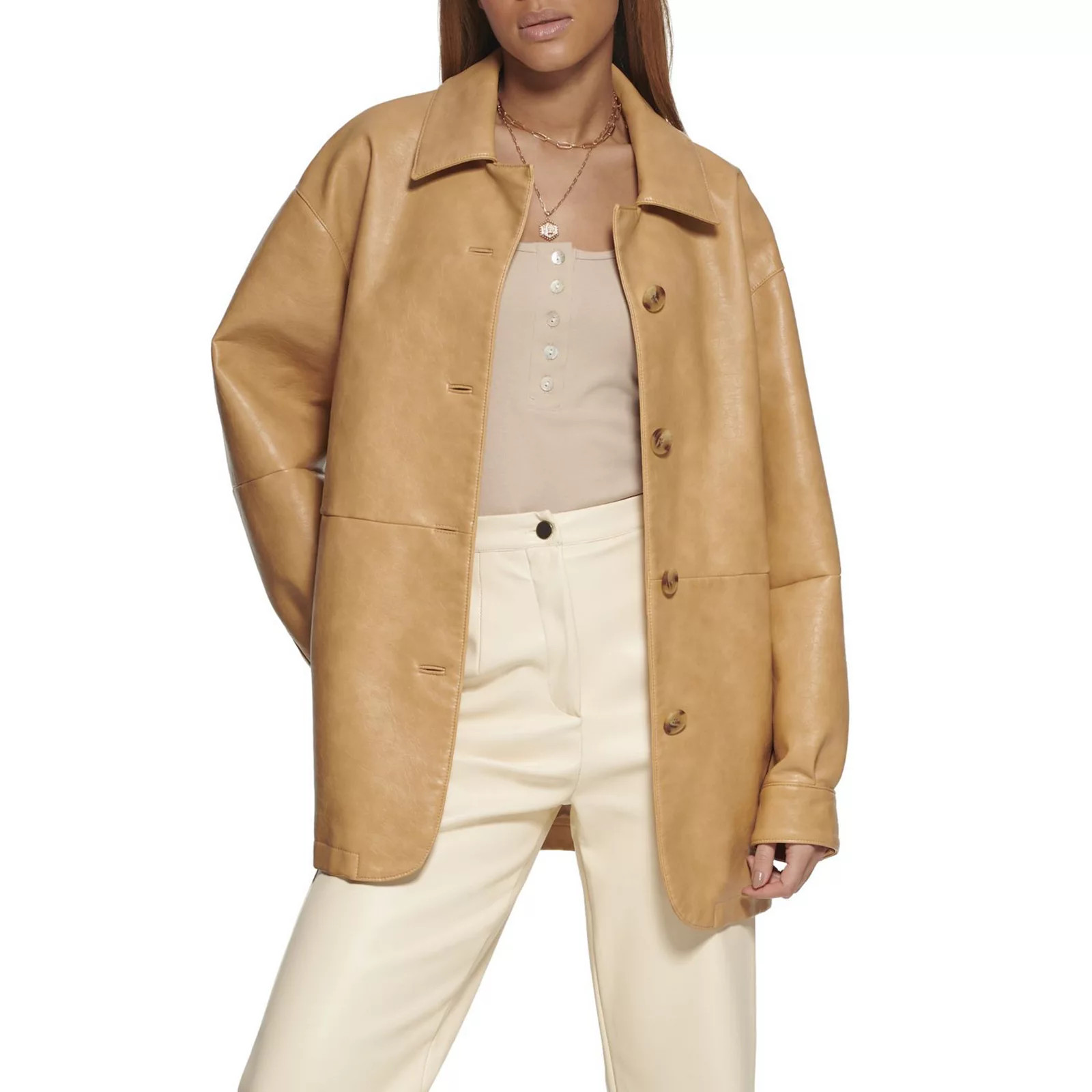 Women's Levi's® Faux Leather Vintage Collared Shirt Jacket | Kohl's