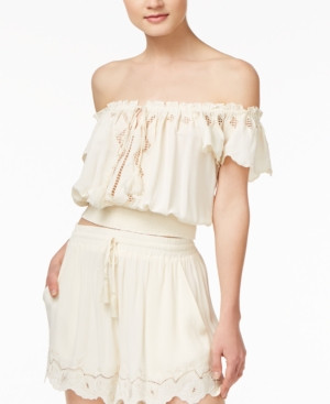 Astr Reyna Off-The-Shoulder Crop Top | Macys (US)