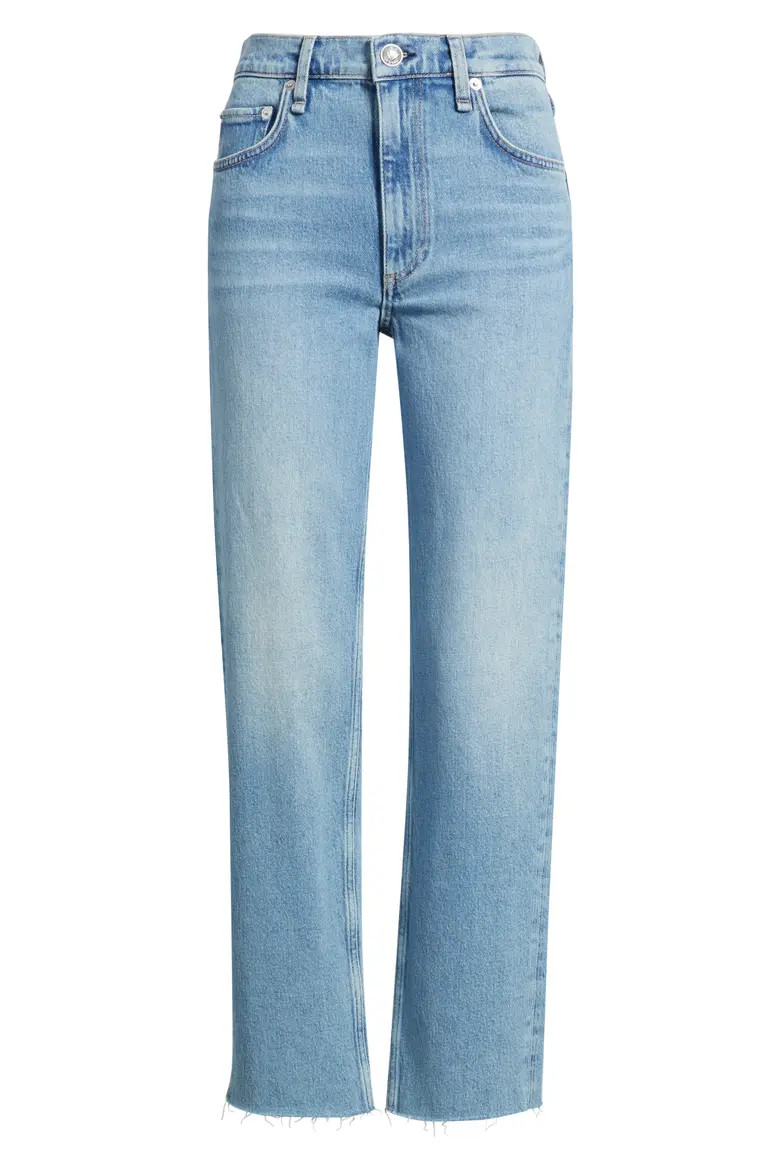 Harlow Mid Rise Straight Leg Ankle Length Jeans (Women) | Nordstrom | Nordstrom