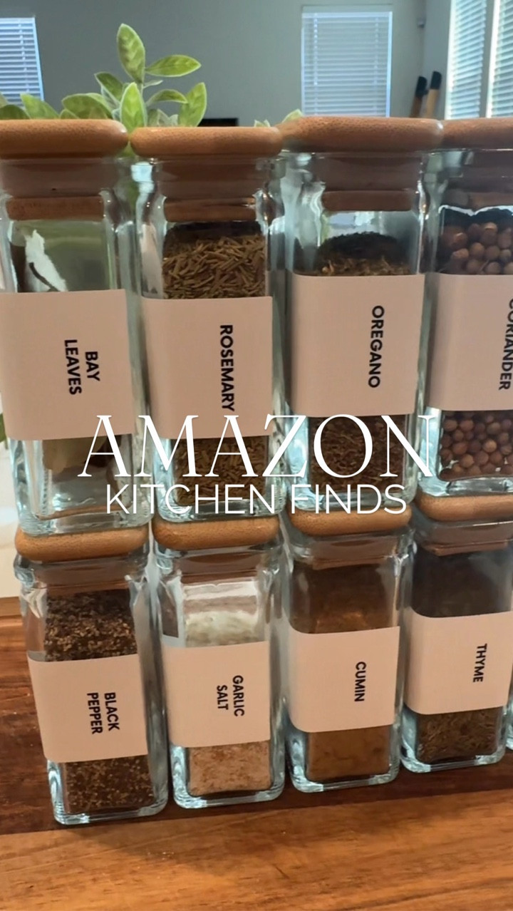 Comment “SPICE” below or click my bio link! 💕

If your spice cabinet is a mess, these glass spice jars will completely transform it. 🌿 Each jar comes with clean labels and bamboo lids for a simple, organized look. Perfect for drawer organizers, spice racks, or pantry shelves. Small change… HUGE kitchen upgrade!

#AmazonFinds
#KitchenOrganization
#PantryOrganization

glass spice jars spice jars with labels spice container set kitchen spice organizer bamboo lid spice jars pantry organization jars spice drawer organization aesthetic kitchen storage amazon kitchen finds spice rack jars refillable spice containers minimalist kitchen organization