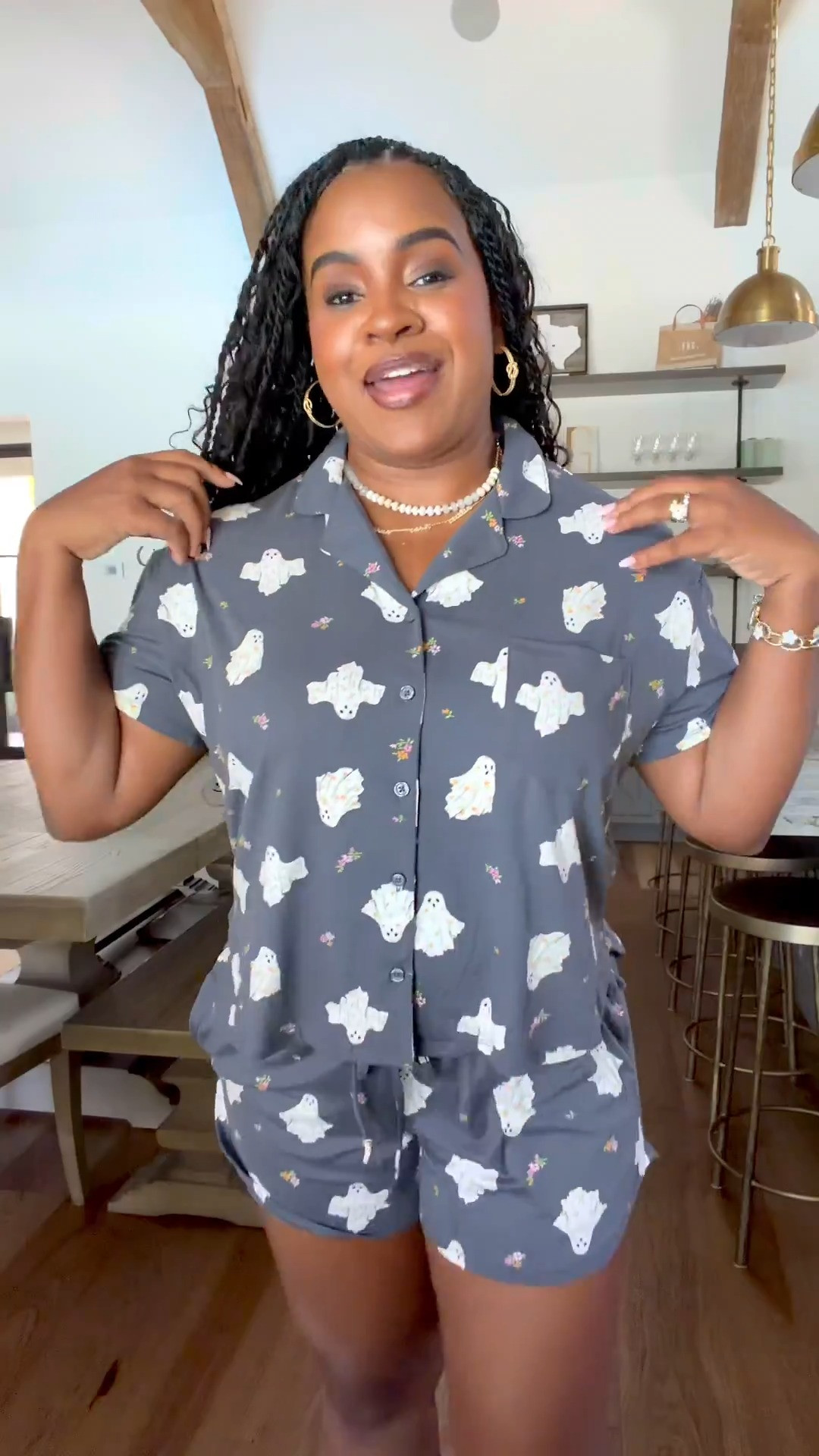 The coziest pjs!! The perfect Halloween print only $17 🙌🏾 

 #LTKdayinmylife #LTKootd #LTKSeasonal