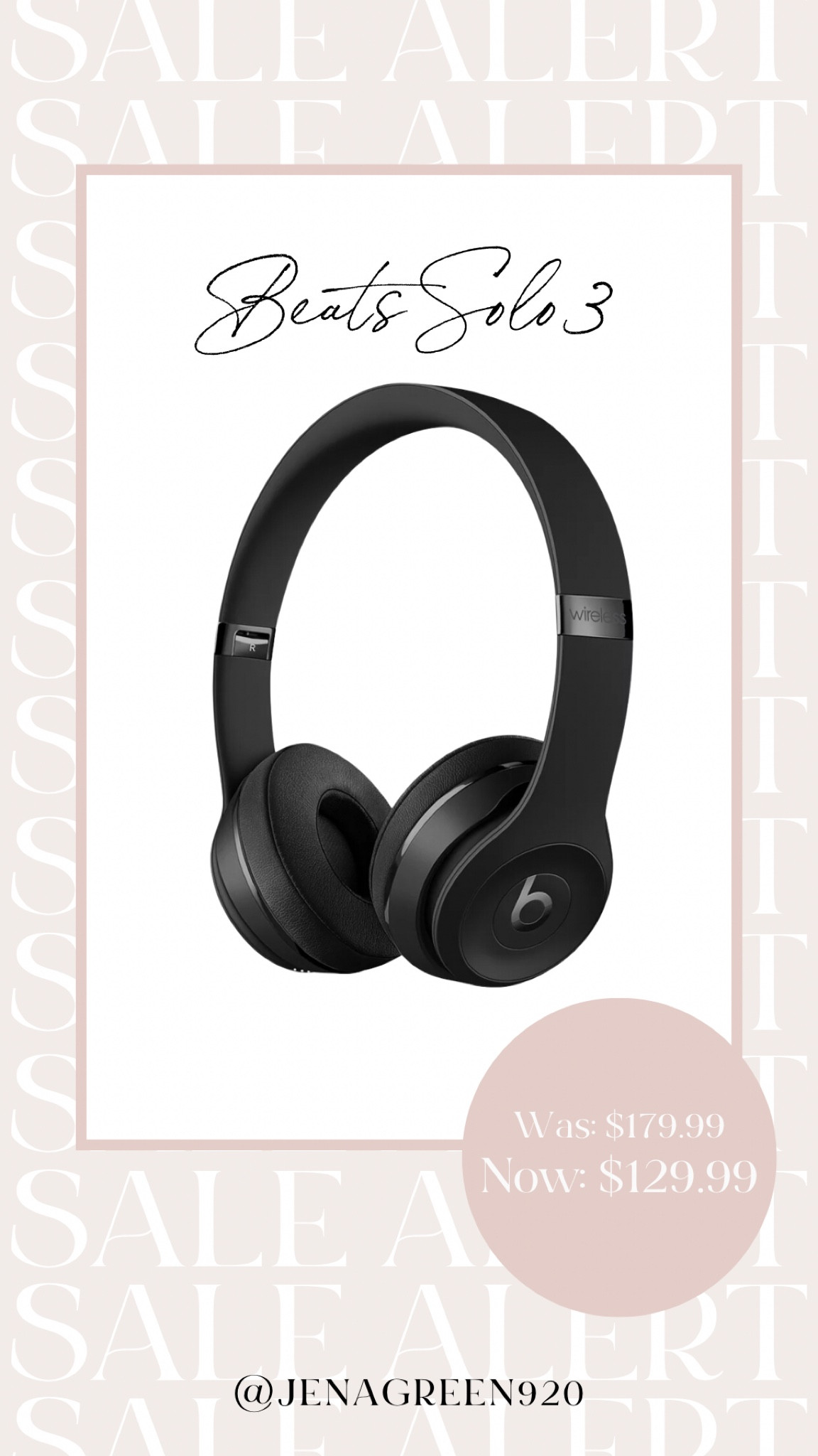 Sale Alert | Daily Deal | Beats Solo 3 | Wireless Headphones | Workout | Gym

#LTKsalealert #LTKfit