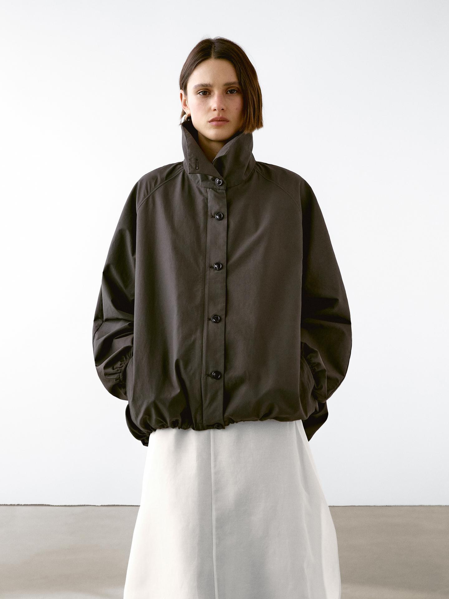 Cotton blend parka  | Massimo Dutti UK