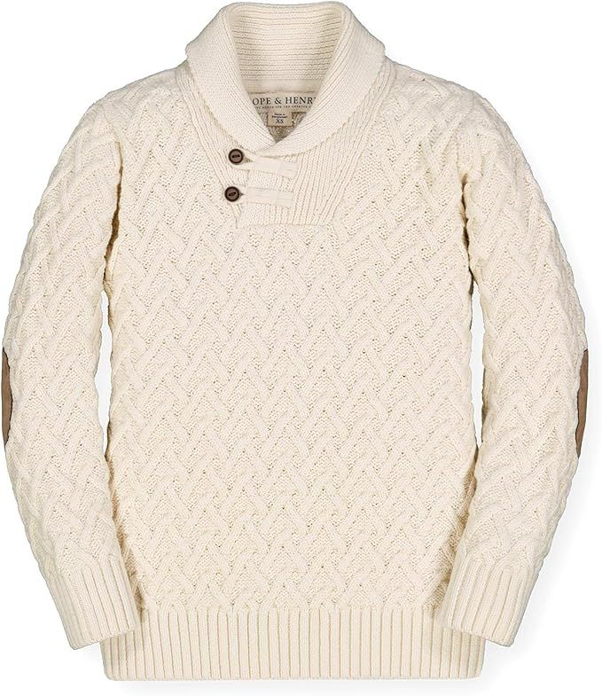 Hope & Henry Boys' Long Sleeve Shawl Collar Sweater | Amazon (US)