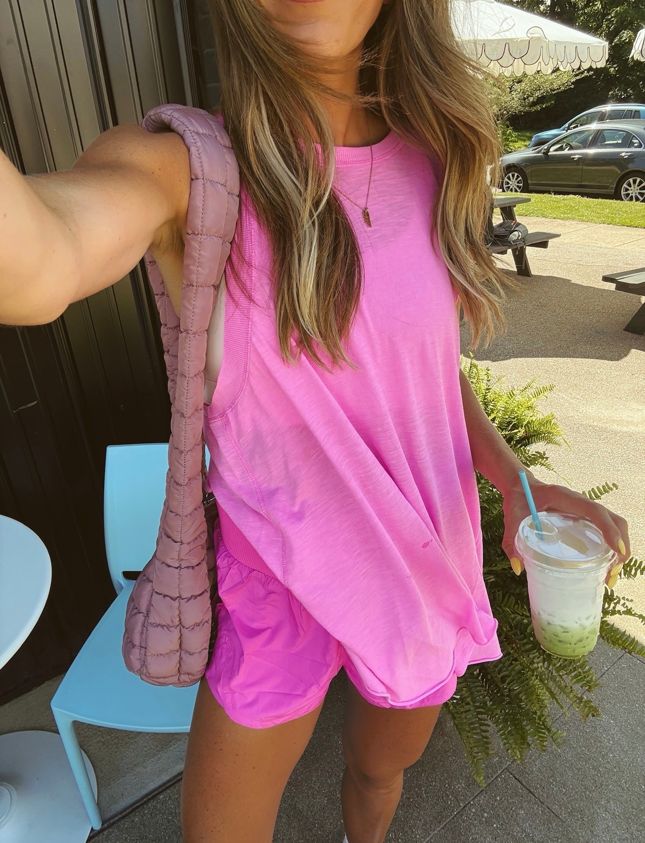 This mornings coffee date ootd 🩷 I’m wearing a size small top and medium bottoms!

#LTKootd #LTKActive #LTKdayinmylife