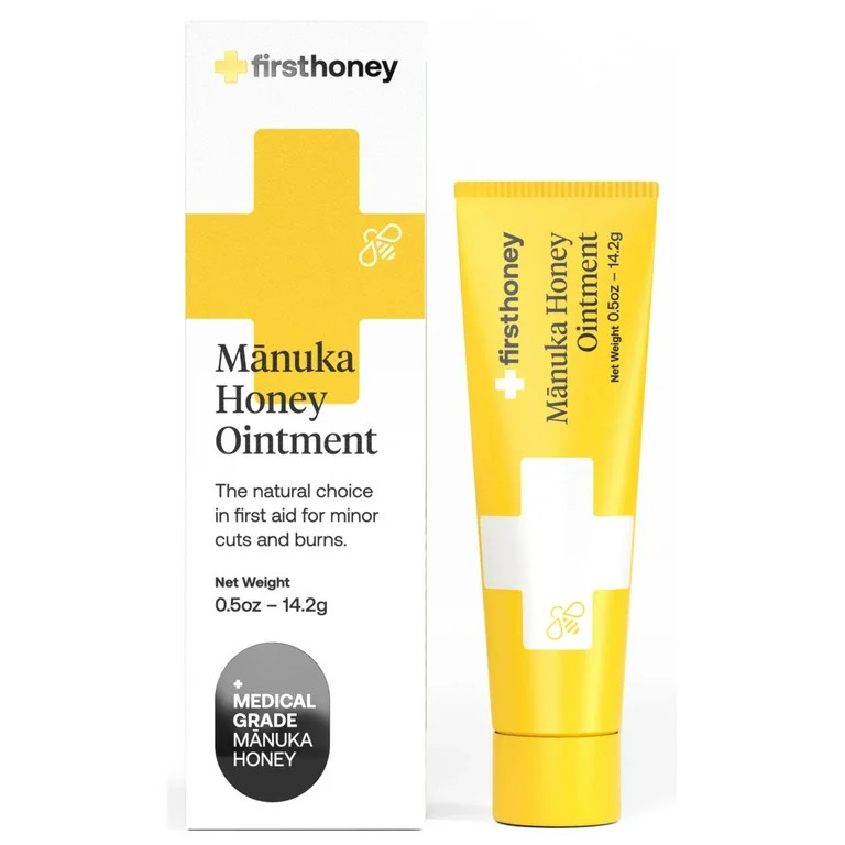 First Honey Manuka Ointment, Medical Grade Liquid Wound Antiseptic Dressing, .5 oz - Walmart.com | Walmart (US)
