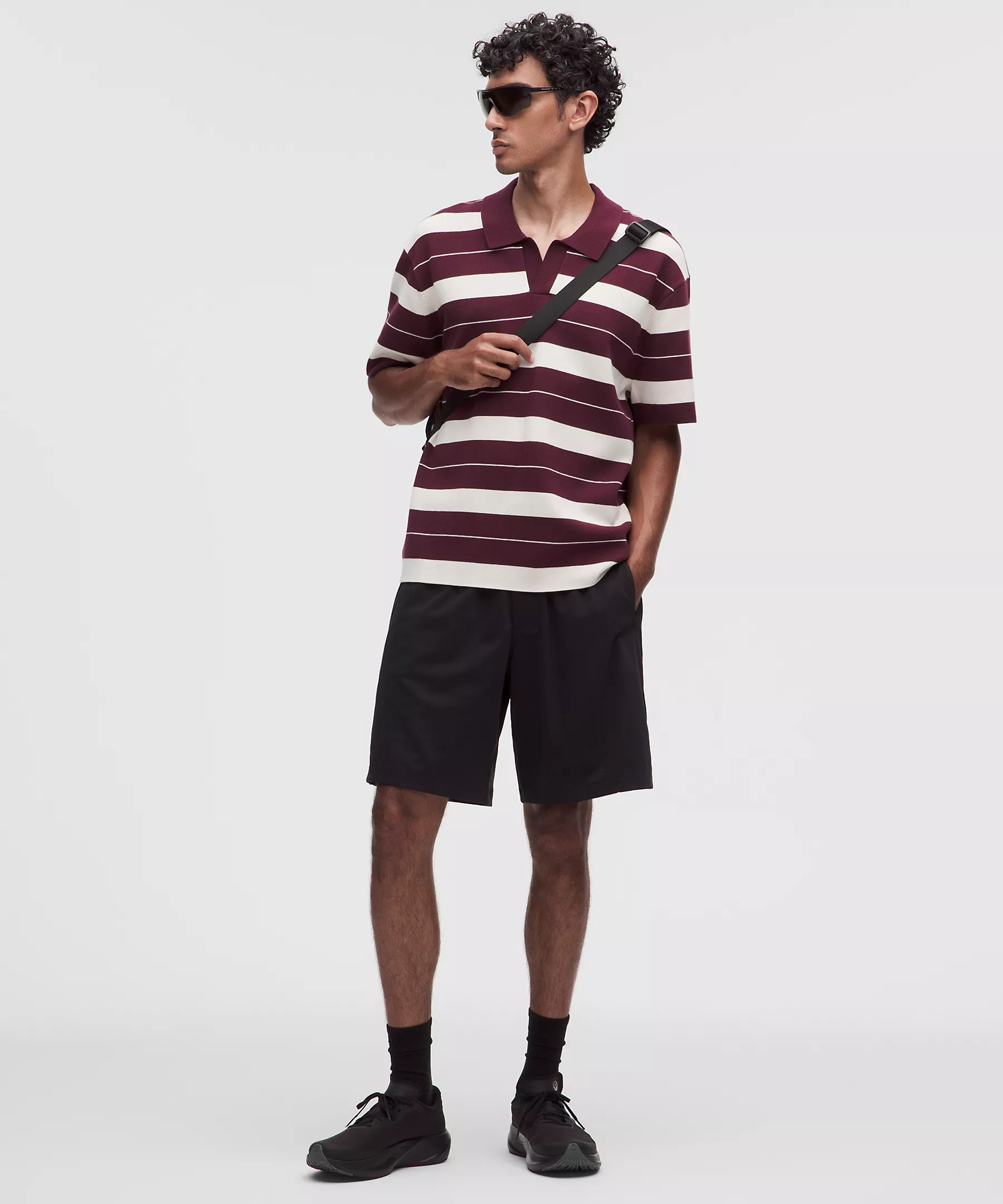 Cotton-Blend Knit Short-Sleeve Polo Shirt | Lululemon (US)