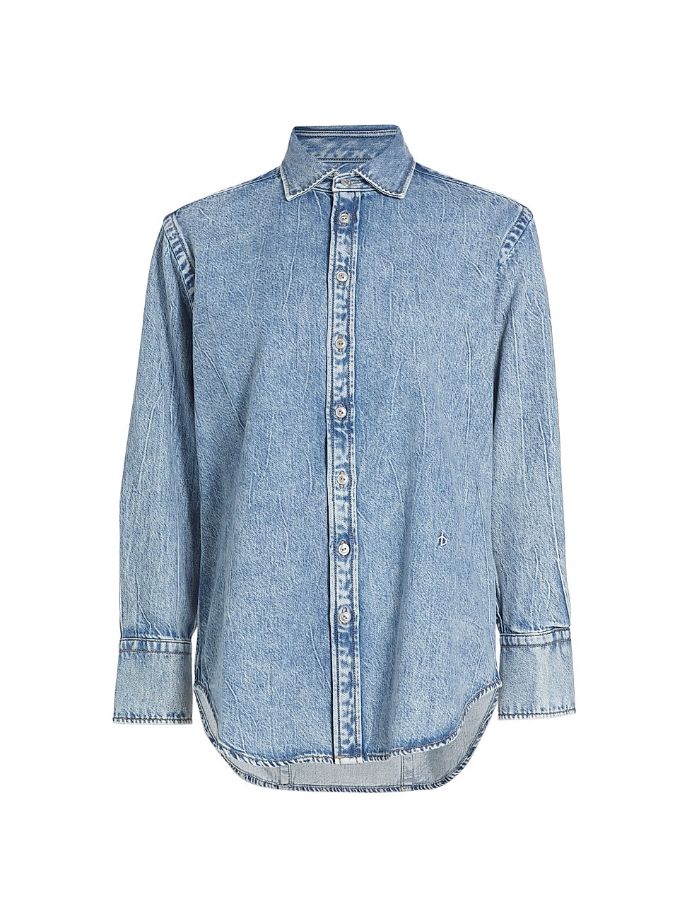 Women's Diana Featherweight Denim Shirt - Mira - Size Small | Saks Fifth Avenue