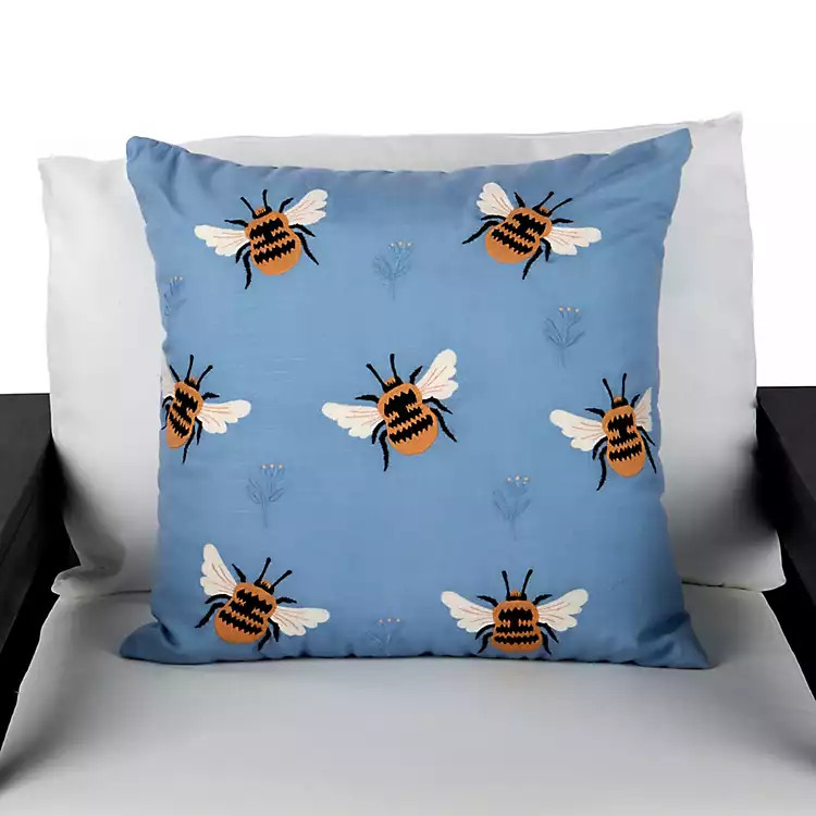 Busy Bumble Bees Outdoor Pillow | Kirklands