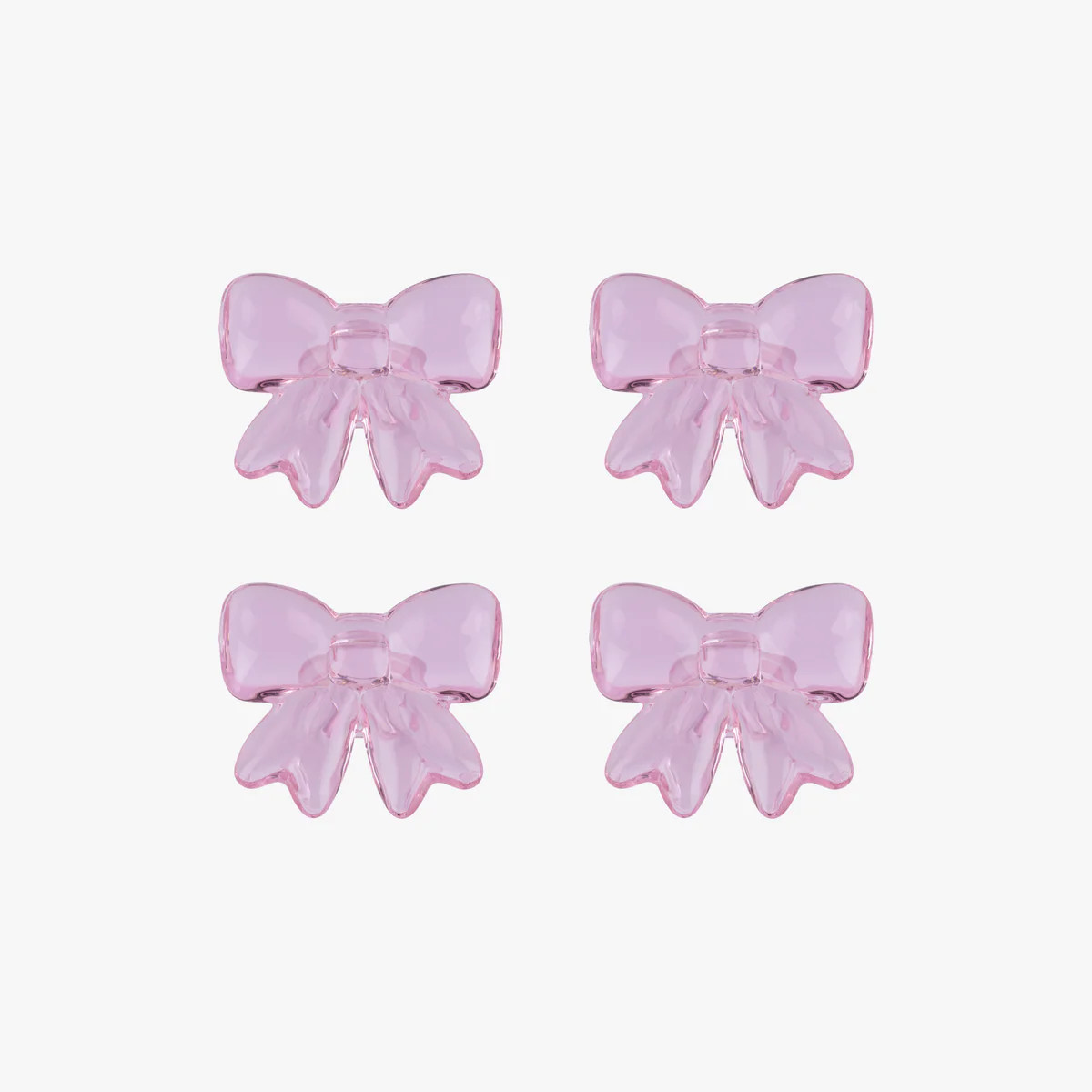 Bow Napkin Ring Pink Set of Four | Lepelclub (Global)