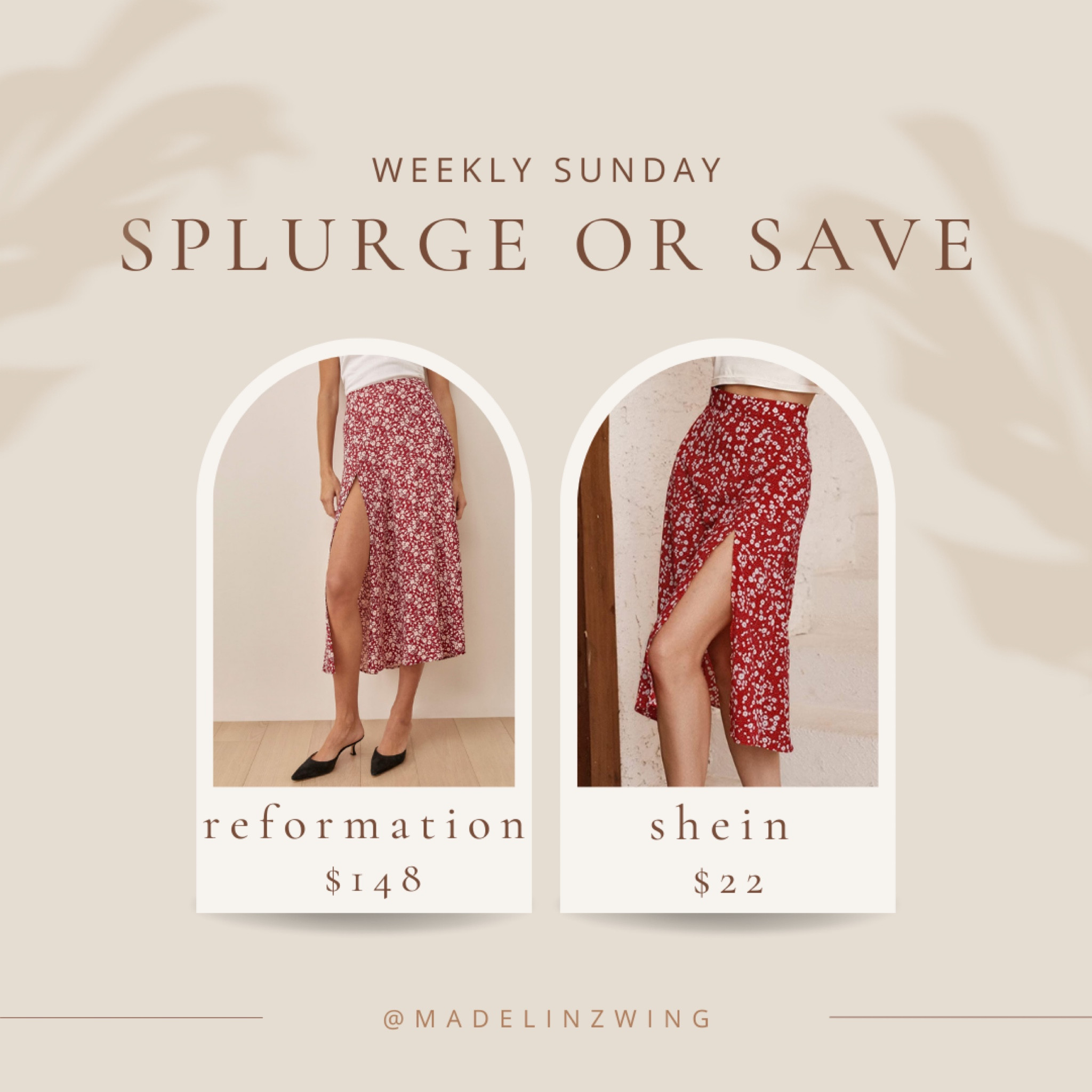 I am OBSESSED with this skirt. I wanted to buy the Reformation version for a trip, but it wasn't going to arrive in time. I scoured the internet for something similar and found this Shein version on Amazon. I tried absolutely love it! So comfortable and was great for walking around Rome. You can't go wrong with either option depending on your budget.


#LTKstyletip #LTKtravel #LTKunder50