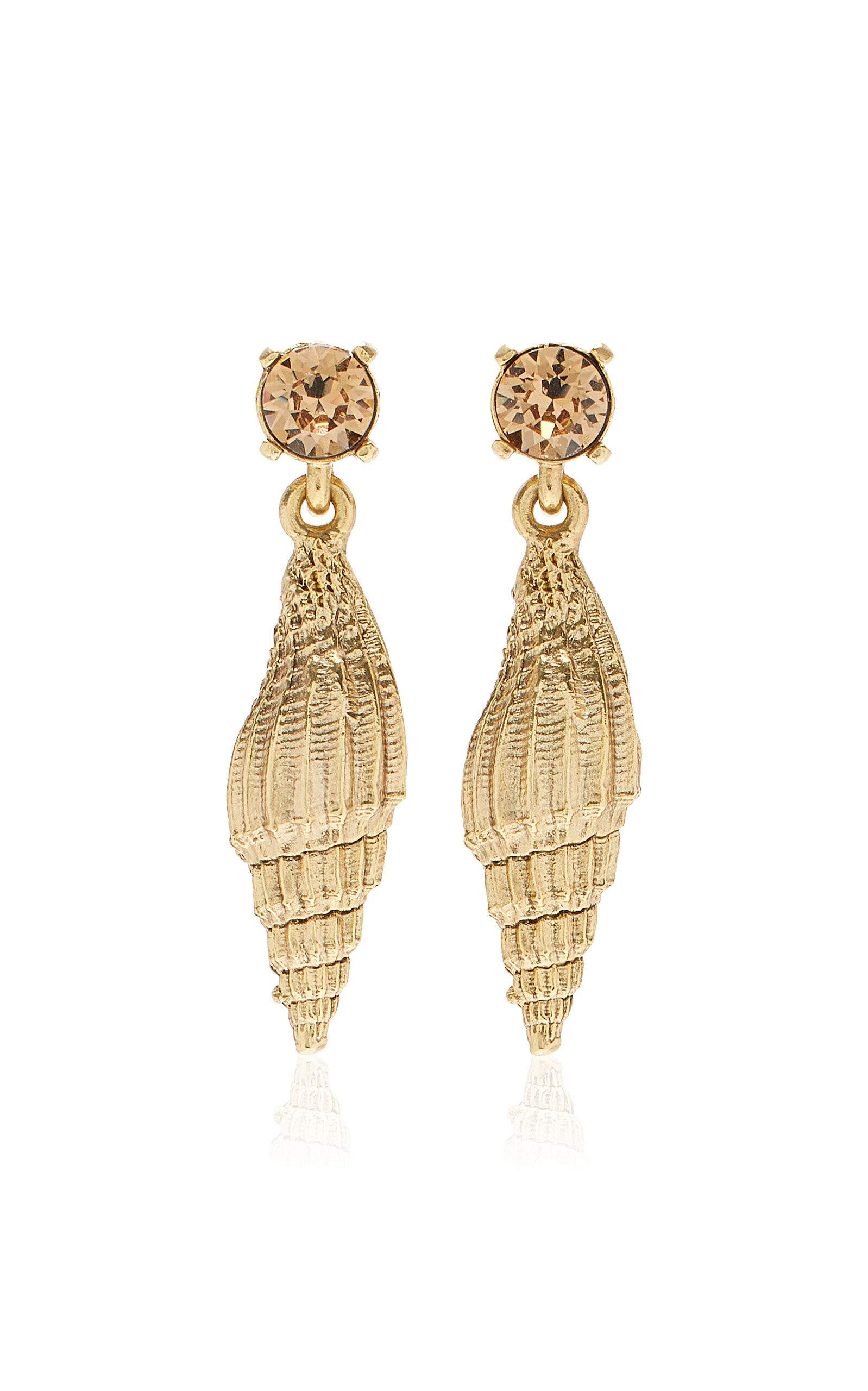Crystal Shell Earrings | Moda Operandi (Global)