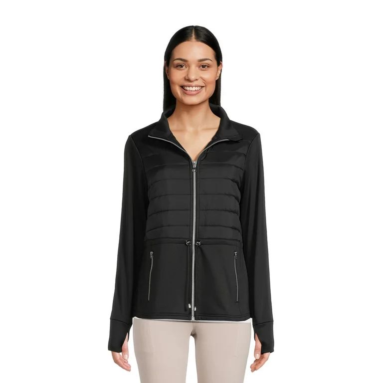 Avia Women's Mixed Media Jacket, Sizes XS-XXXL | Walmart (US)