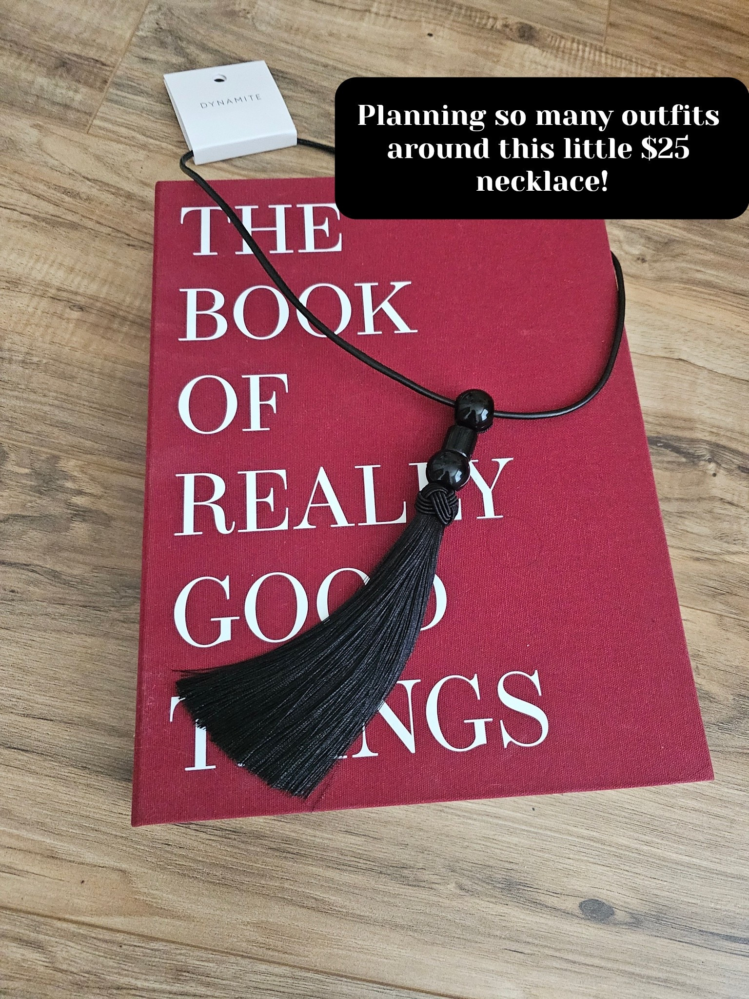 Picked up this little @Dynamite Clothing tassel necklace for a steal!