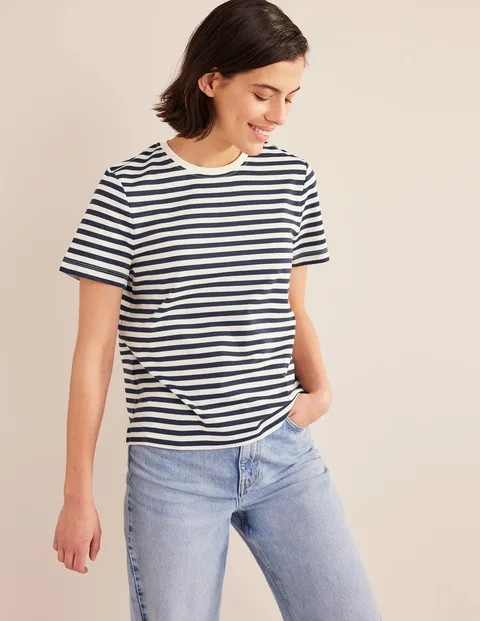 Cotton Crew Neck T-Shirt | Boden (US)
