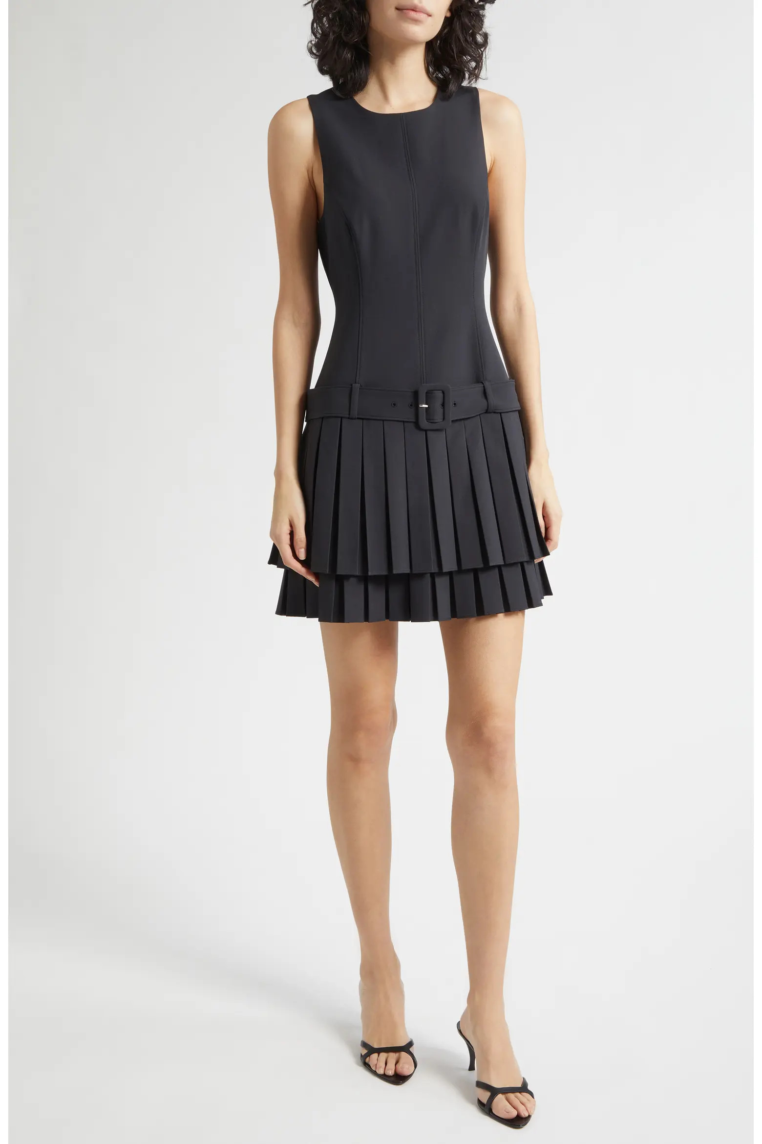 Reena Pleat Detail Sleeveless Dress (Women) | Nordstrom | Nordstrom