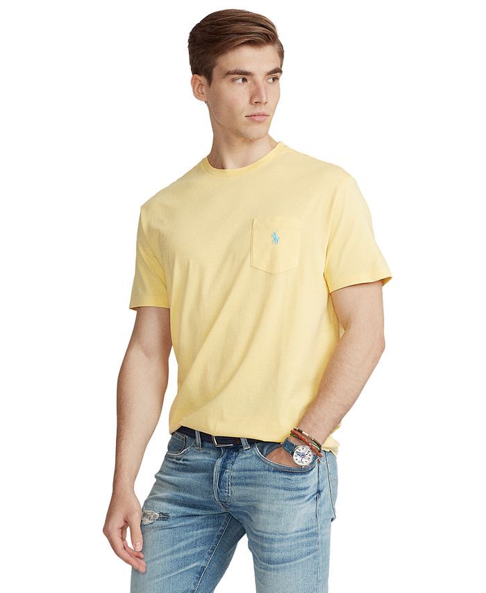 Polo Ralph Lauren Men's Crew Neck Pocket T-Shirt & Reviews - T-Shirts - Men - Macy's | Macys (US)