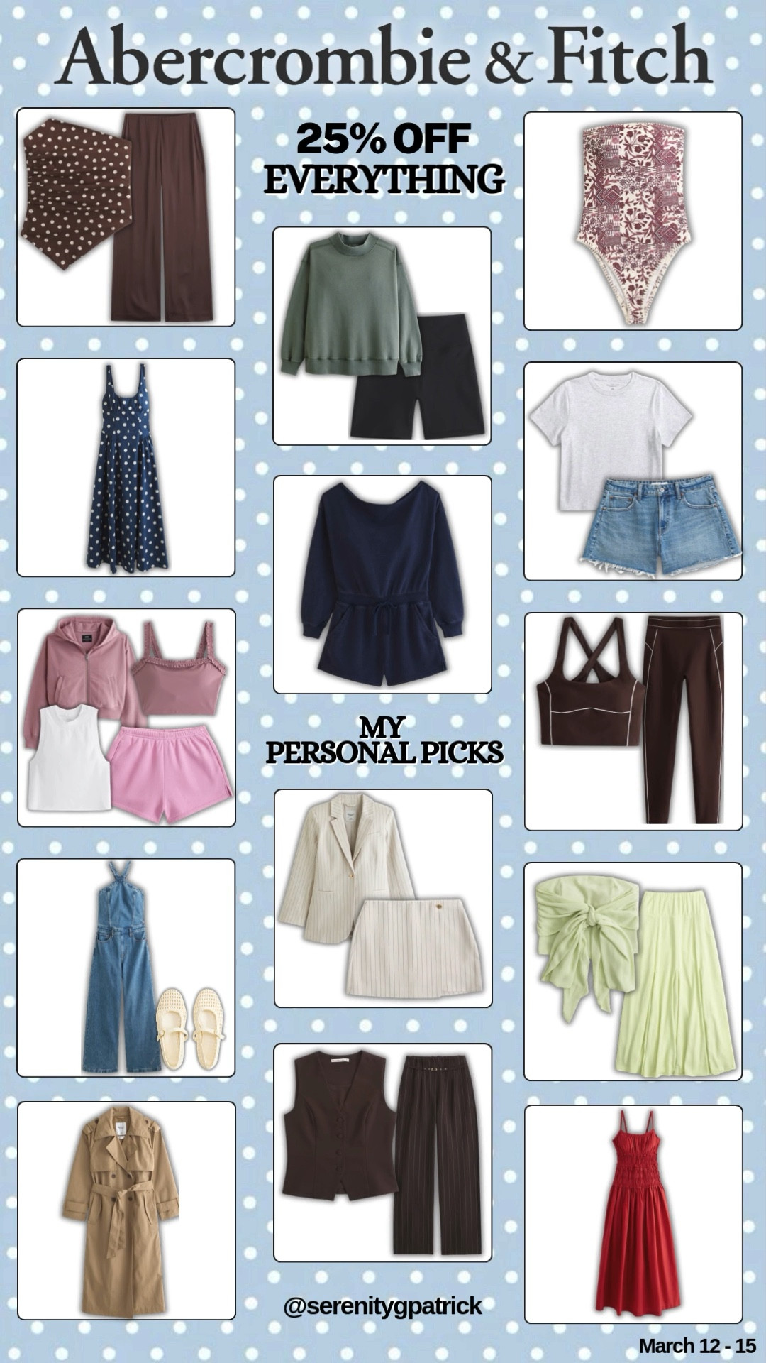 
✨LTK IN APP SALES ARE HERE✨

Abercrombie & Fitch has joined the sale offering 25% off using the in unique in app code (find it below). I gathered some of my favorite Abercrombie items, into one post for you to shop. I am a long time Abercrombie fan and every single item in this post I personally have in my cart. Sale runs from March 12- March 15! 

#LTKgrwm #LTKootd #LTKSpringSale