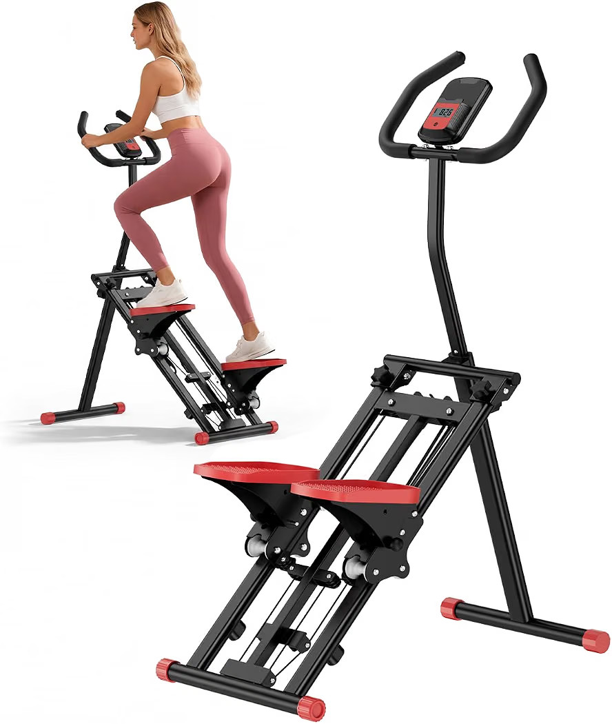 Stair Stepper for Home, 3-Level Resistance with Non-Slip Pedals & LCD | Amazon (US)