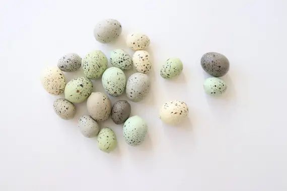 Speckled Eggs . natural eggs . foam eggs . faux eggs . easter eggs . nest eggs . bird eggs . smal... | Etsy (US)