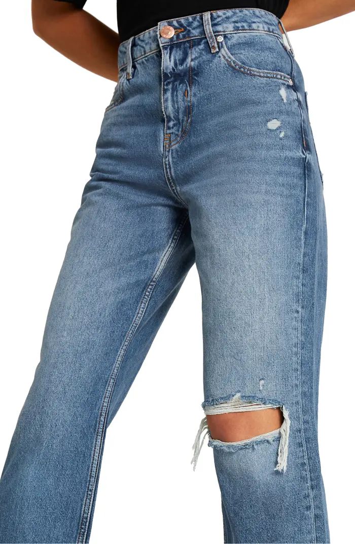 River Island '90s Ripped Flare Leg Jeans | Nordstrom | Nordstrom