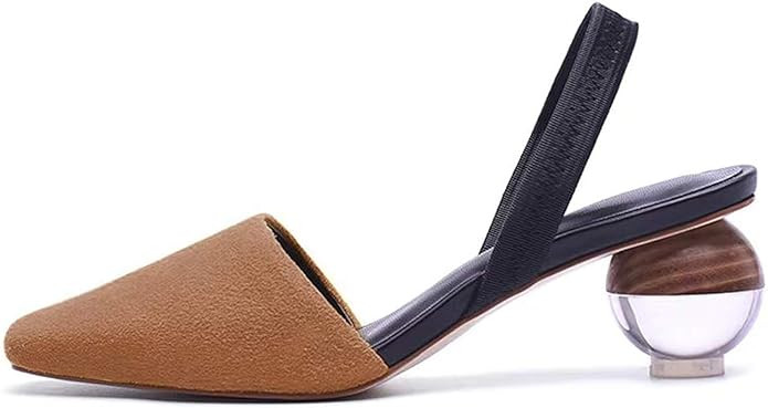 Axellion Mule Slipper for Women, Abnormal Heel Sandals Round Toe Mule Shoes Spherical Sandal Slid... | Amazon (US)