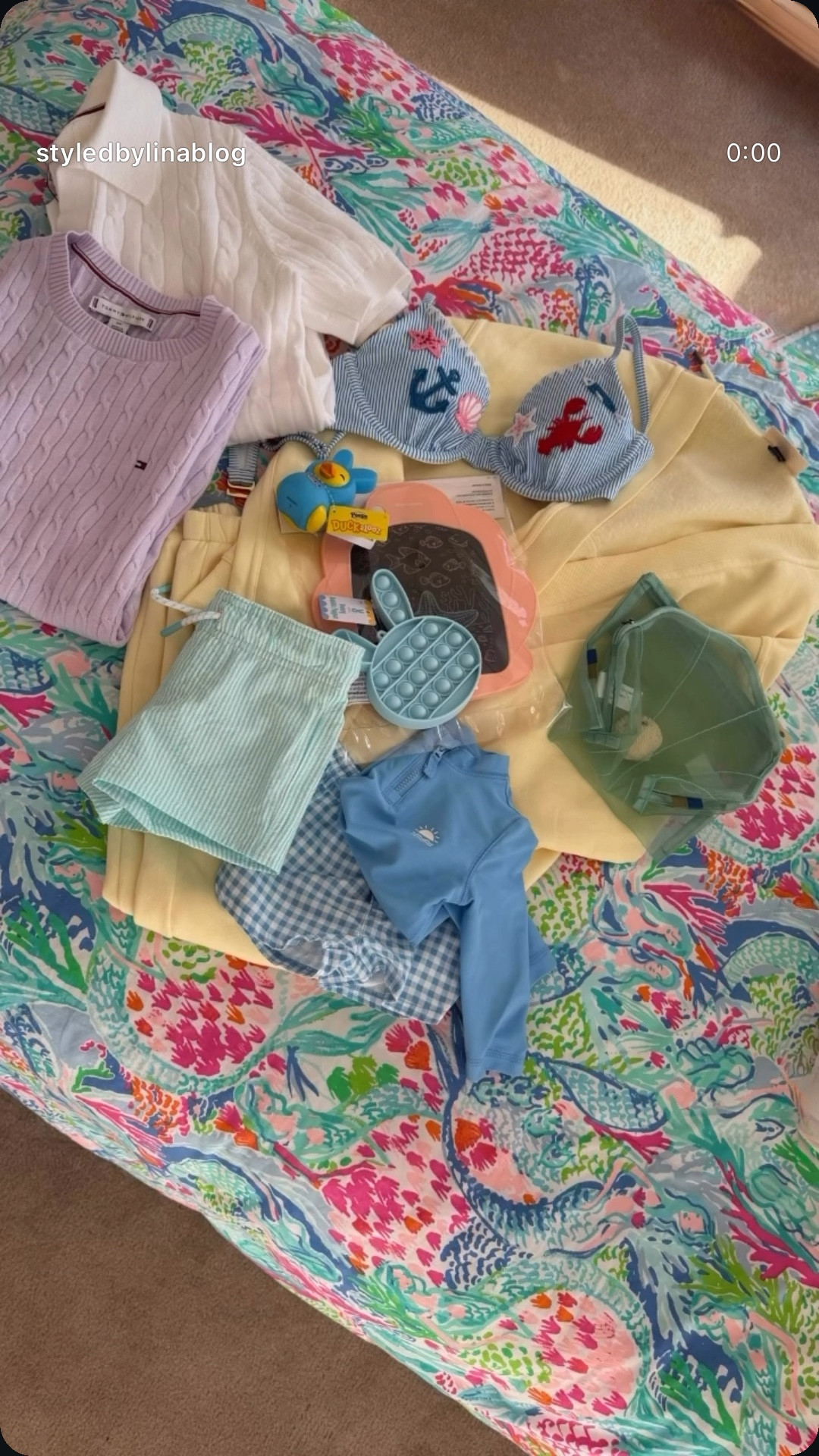 Loving these new finds for our upcoming vacation and spring coming soon! The last two cable sweaters (100% cotton) are designer and on super sale at the moment! The accessories and my travel sweats I’m obsessed with and the baby bathing suits 🏊🏼 🌴🥹 ☀️ 

#LTKSaleAlert #LTKSwim #LTKTravel