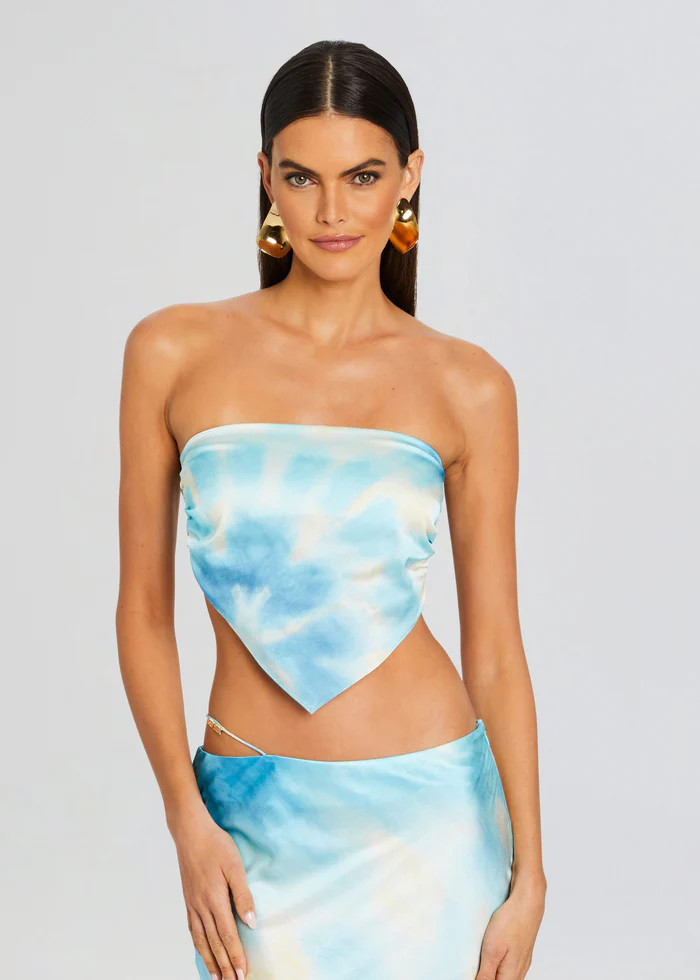 Natalia Silk Scarf Top | Retrofete