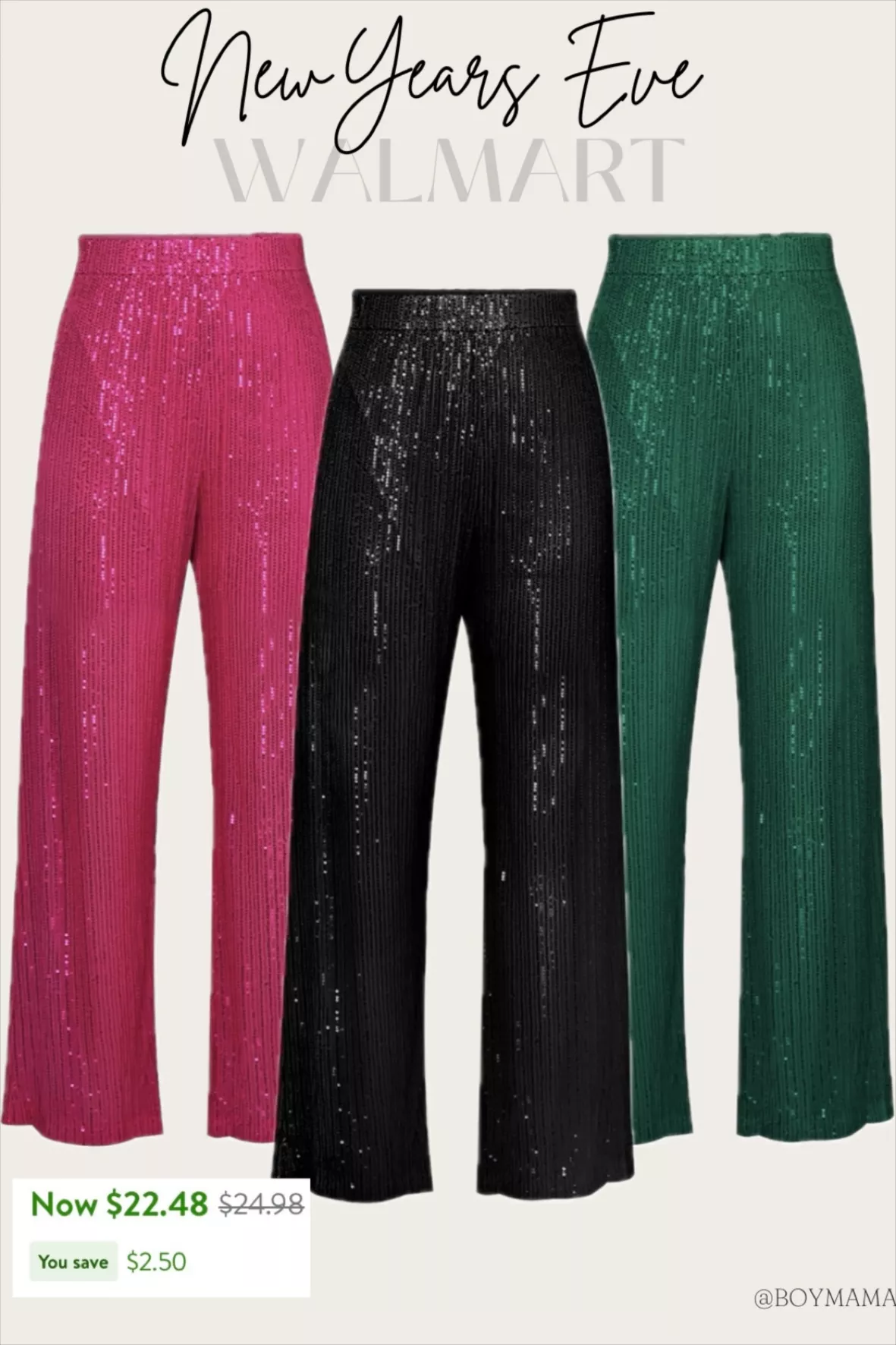 High-Waisted Pull-On Sequin Flare … curated on LTK