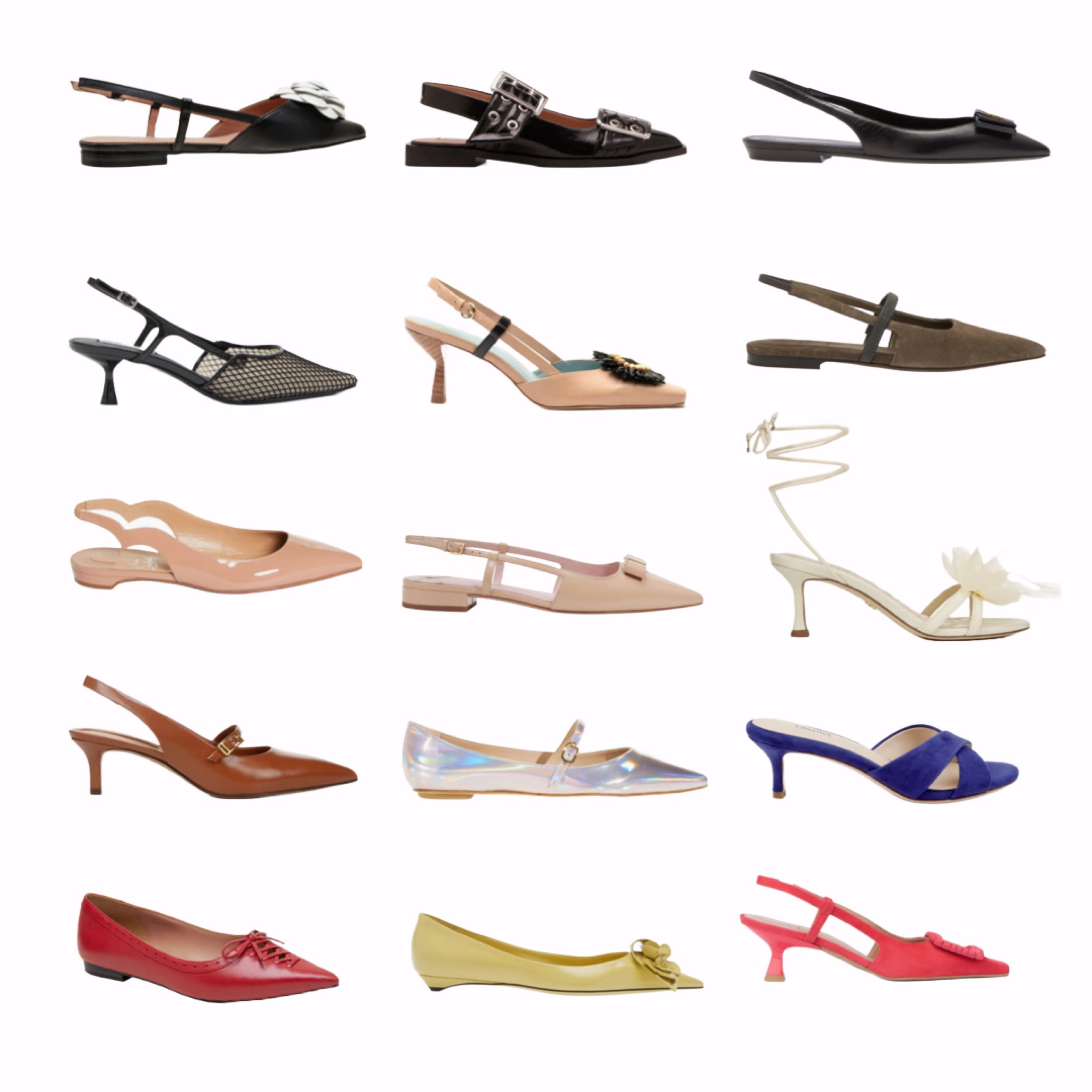 These. Are. Fabulous. Flats are IN. Kitten heels are IN. Not a frumpy pair in the bunch. High/low…I love them all! 
Buckles, red, yellow, straps all the way up the leg, metallics, mesh rosettes..these were all on the NYFW runways. My poor knees are SO happy low heels are so stylish. 

#LTKshoecrush #LTKworkwear #LTKover40