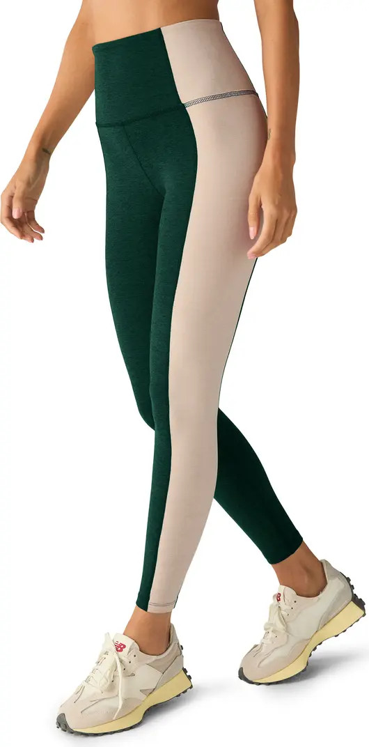 Vitality Space Dye Colorblock Ankle Leggings | Nordstrom