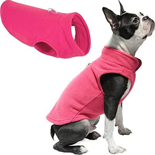 Gooby Fleece Vest Dog Sweater - Warm Pullover Fleece Dog Jacket with Leash Attachment - Winter Sm... | Amazon (US)