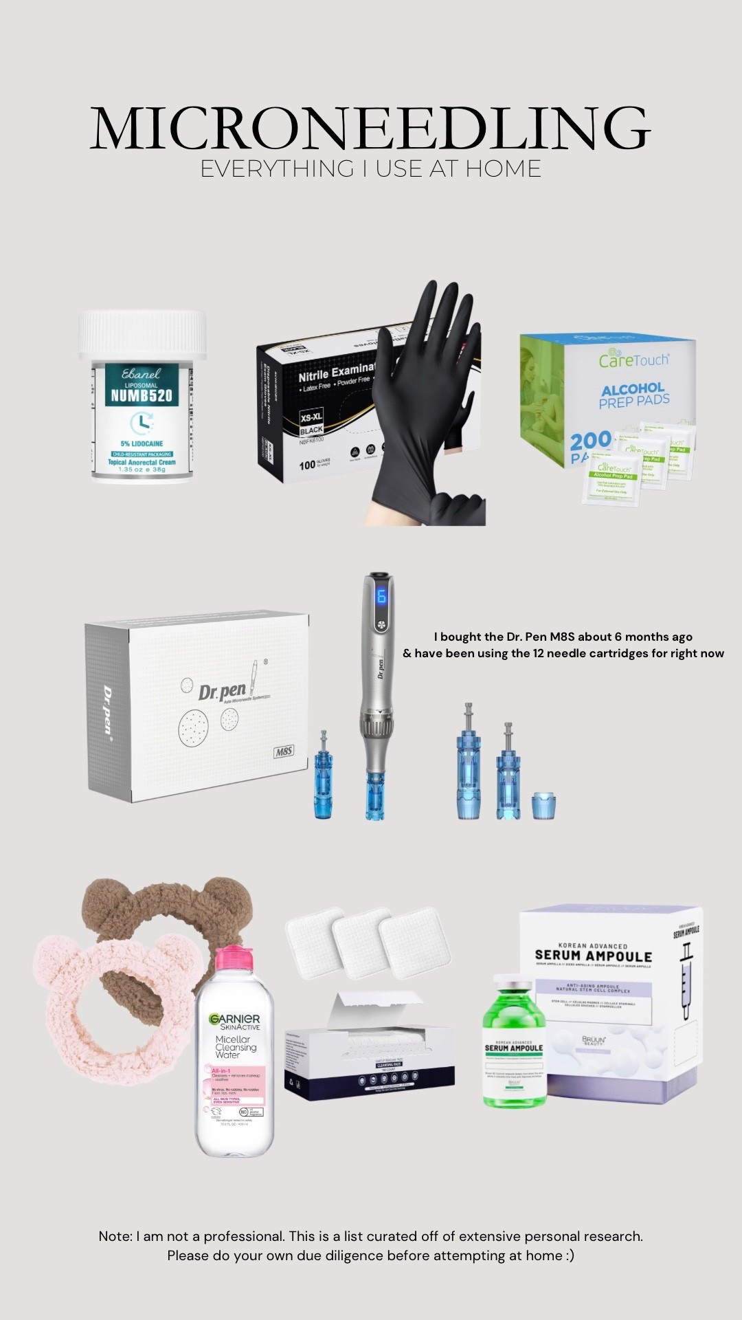 At home microneedling — everything I use for a safe and sterilized treatment at home

#microneedling #diy #selfcare

#LTKFindsUnder100 #LTKBeauty