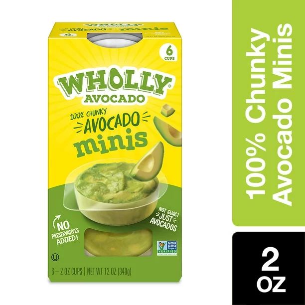 WHOLLY GUACAMOLE Minis, Chunky, 2 oz (6 Pack) - Walmart.com | Walmart (US)