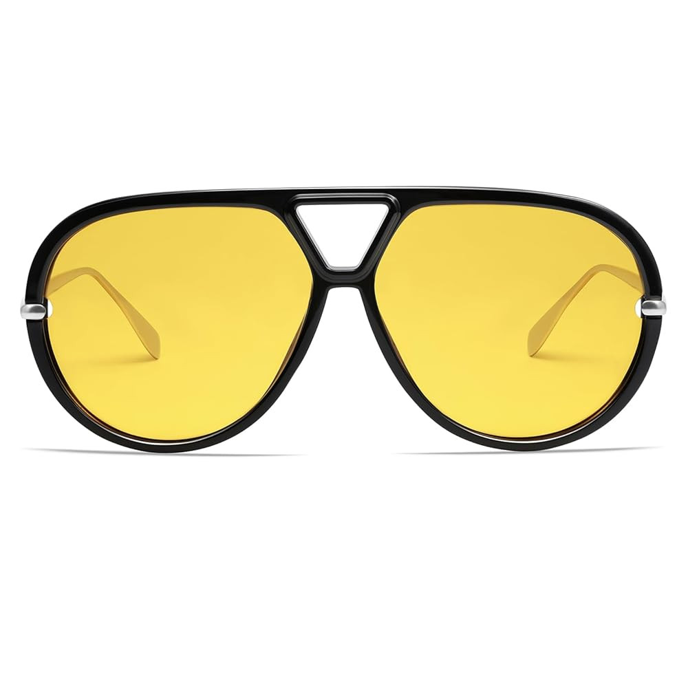 VANLINKER Oversized Trendy Polarized Aviator Sunglasses for Women Men Retro Round Sunglasses Vint... | Amazon (US)