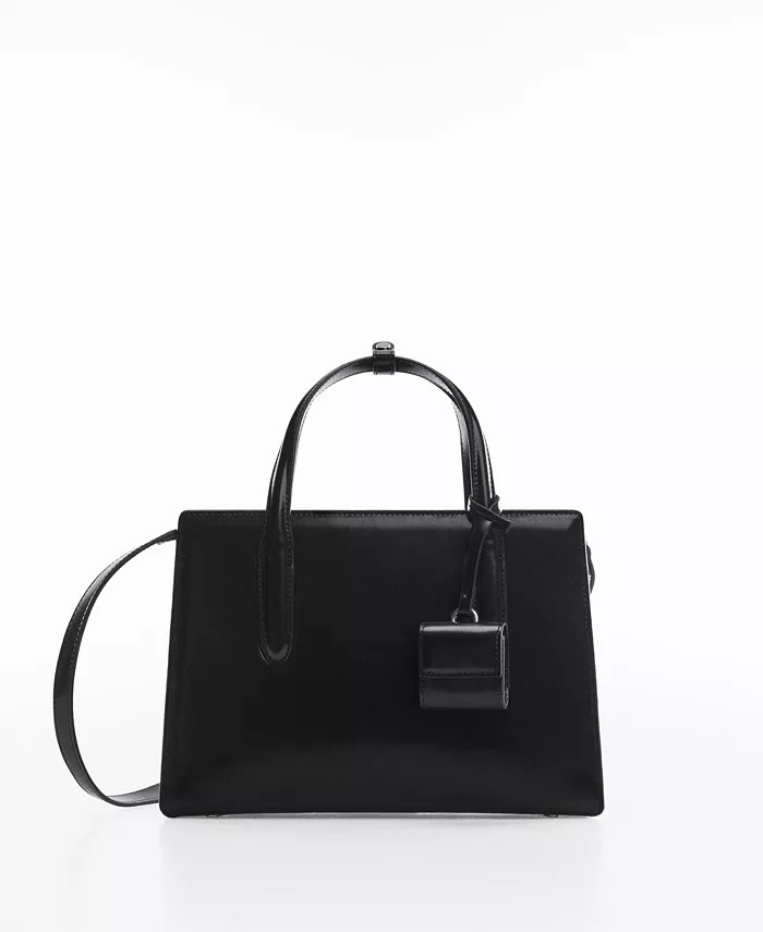 MANGO Women's Saffiano-Effect Shopper Bag - Macy's | Macy's